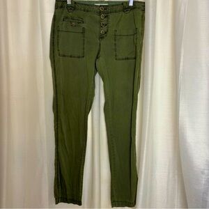 heihei Anthropologie Button Fly Lightweight Cargo Pants